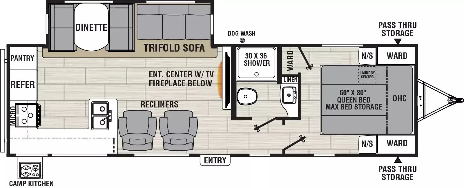 Coachmen Northern Spirit 2965RK floor plan