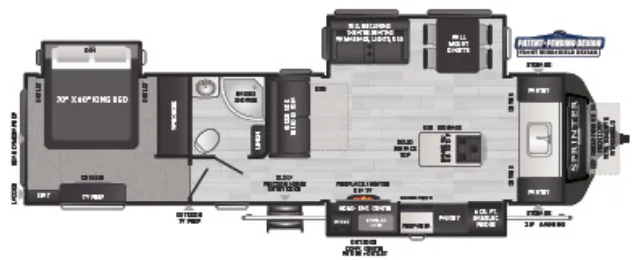 Keystone Sprinter Limited 333FLS floor plan