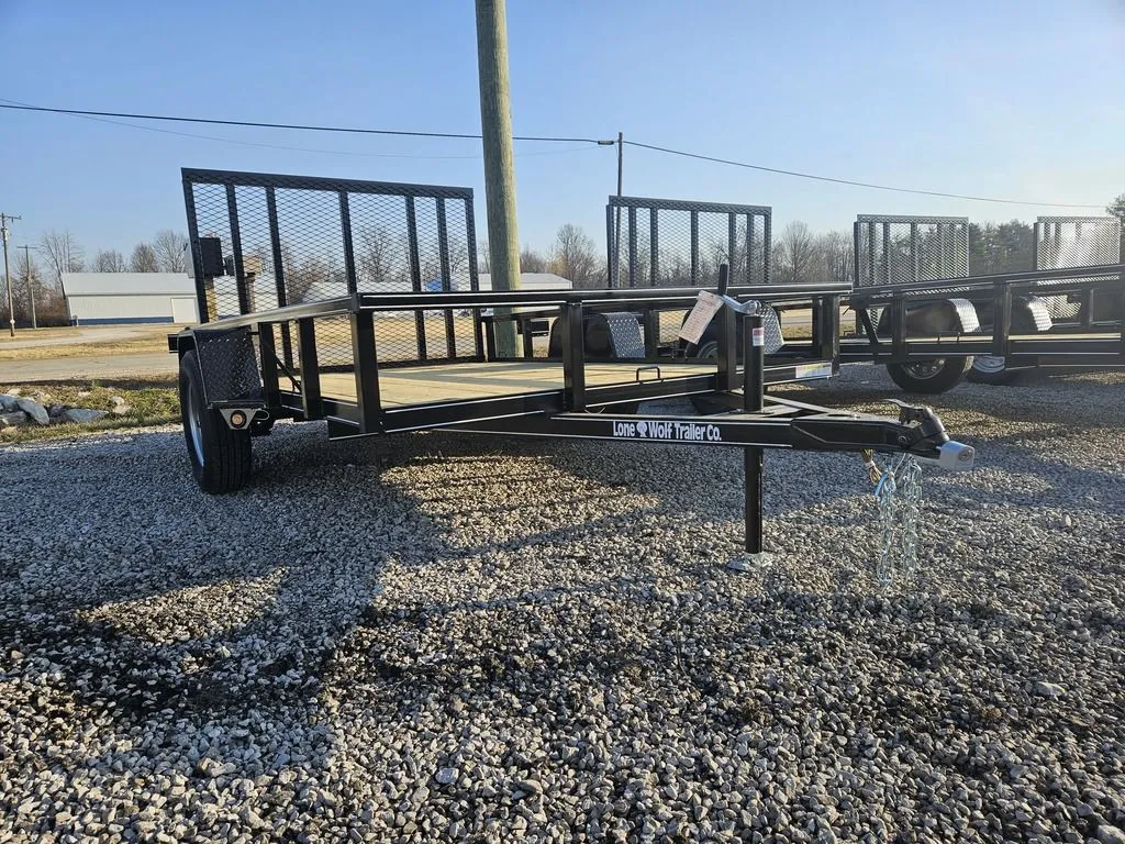 2025 Lone Wolf Trailer Company 77 x 10 Single Axle Tube Rail Utility - Photo 2