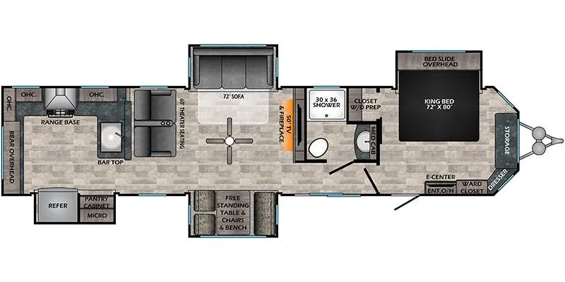 CrossRoads Hampton HP380RKS floor plan