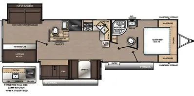 Coachmen Catalina Legacy Edition 313DBDSCK floor plan