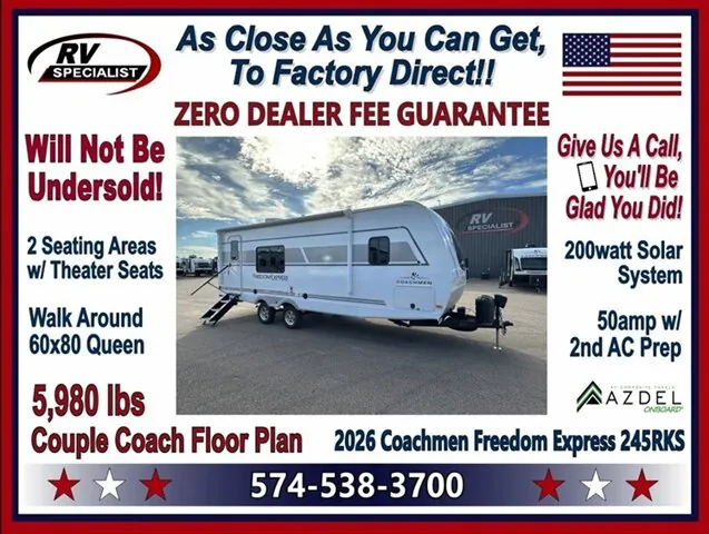 2026 Coachmen Freedom Express Ultra Lite 245RKS - Photo 2