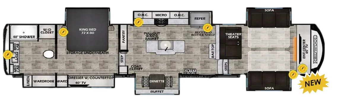 CrossRoads Redwood 4200FL floor plan