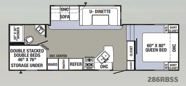 Palomino Puma 286RBSS floor plan