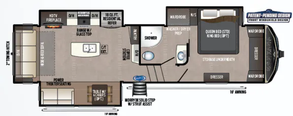 2020 Keystone Montana High Country 294RL floor plan