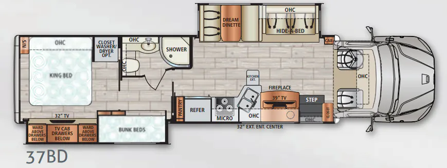 Dynamax Corp DX3 37BD floor plan
