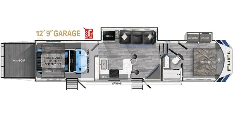 Heartland Fuel 364 floor plan