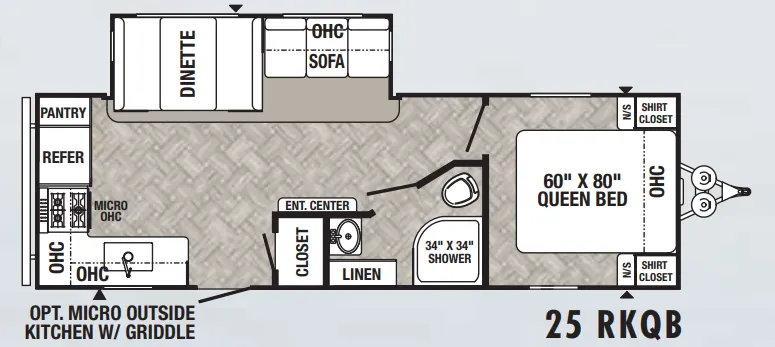 Palomino Puma 25RKQB floor plan