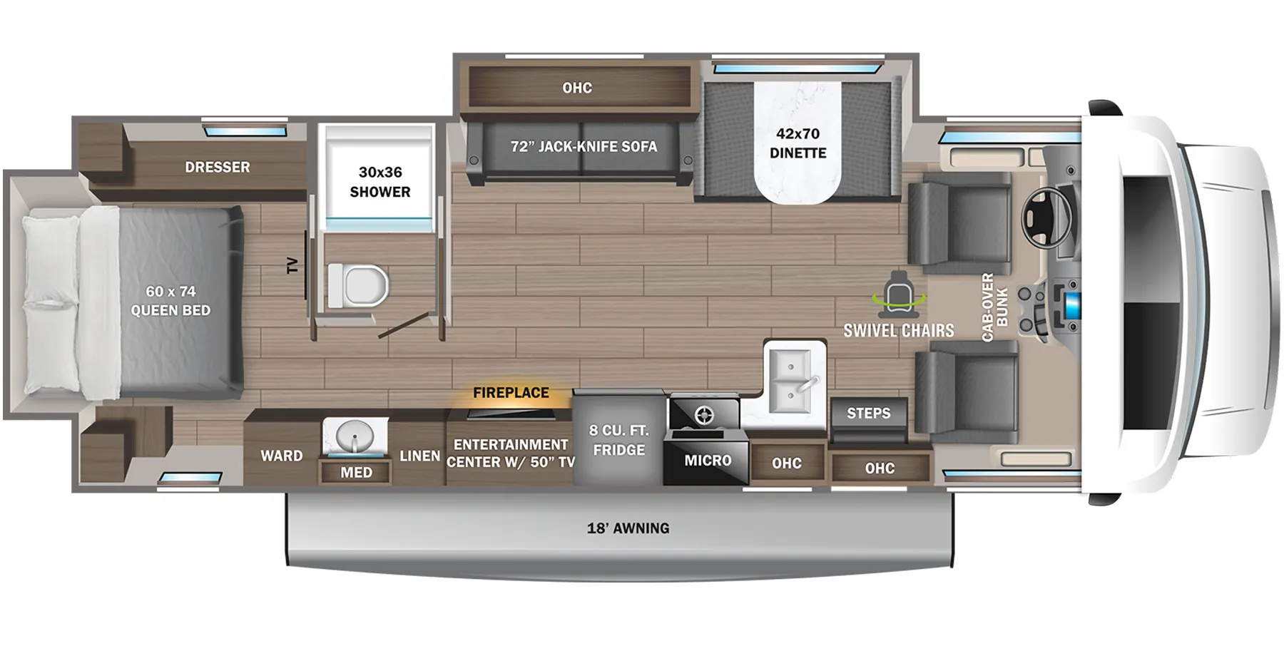 Jayco Greyhawk 30Z floor plan