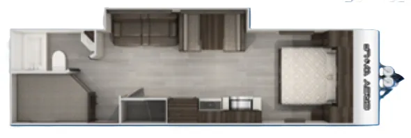 Forest River Cherokee Grey Wolf 26CKSE floor plan