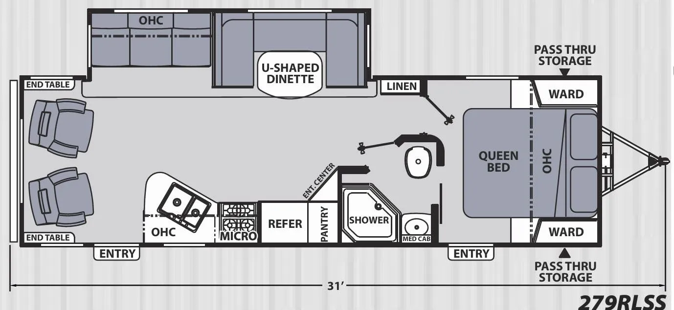 Coachmen Apex Ultra-Lite 279RLSS floor plan