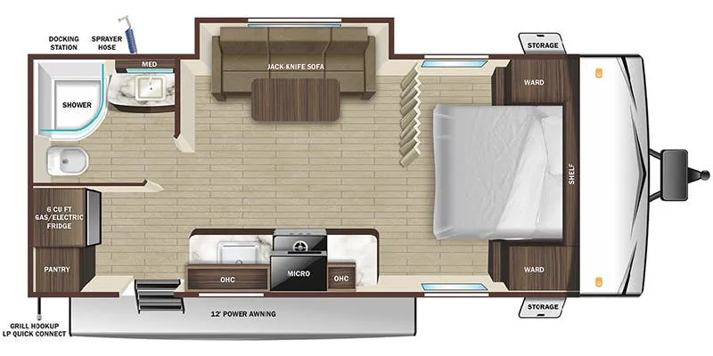 Highland Ridge Open Range Conventional 20FBSW floor plan
