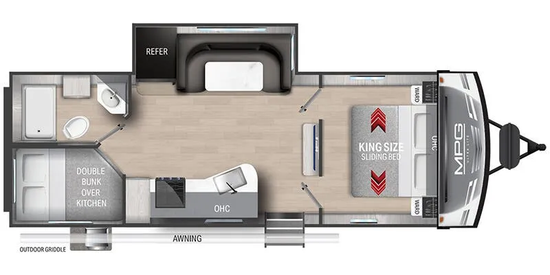 Cruiser RV MPG MPG 2500BH floor plan