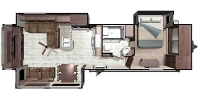 2018 HIGHLAND RIDGE RV MESA RIDGE 324RES - Floor plan