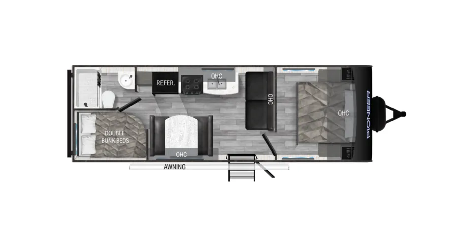 2022 Heartland Pioneer BH250 - Floor plan
