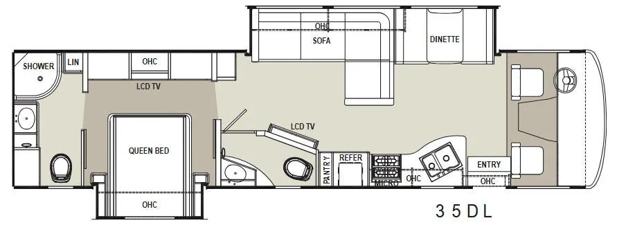 Coachmen Mirada 35DL floor plan