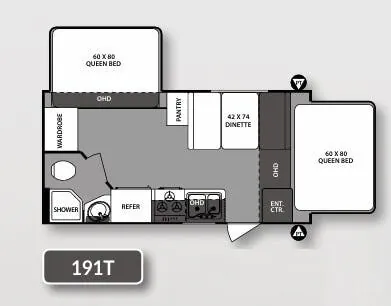 Forest River Surveyor 191T floor plan