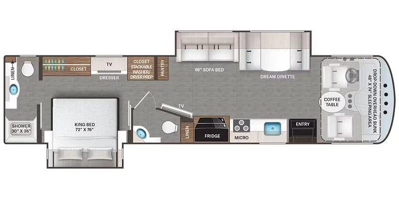 2026 Thor Motor Coach Luminate GG35 - Floor plan