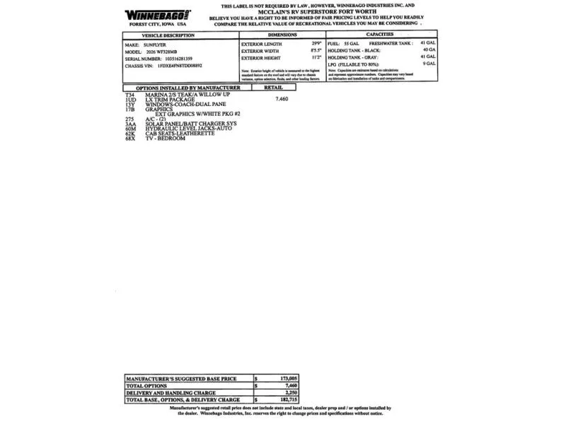 2026 Winnebago Sunflyer 28MB - Photo 4