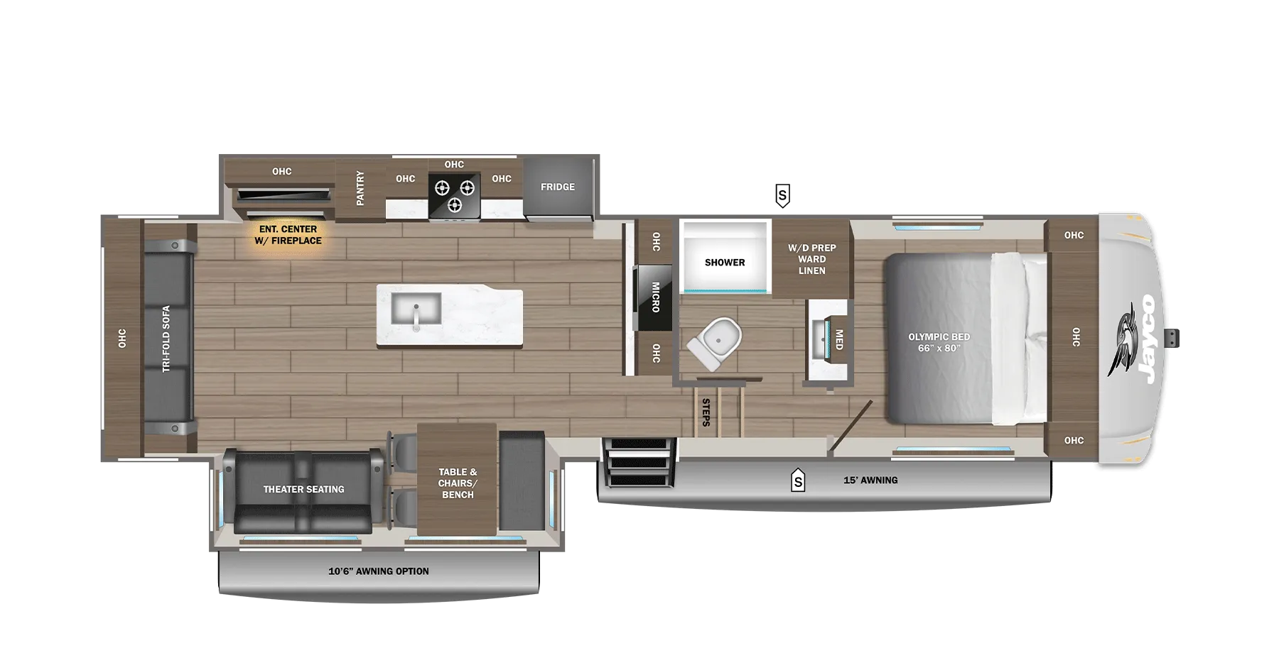 2027 Jayco EAGLE 29RLC - Floor plan