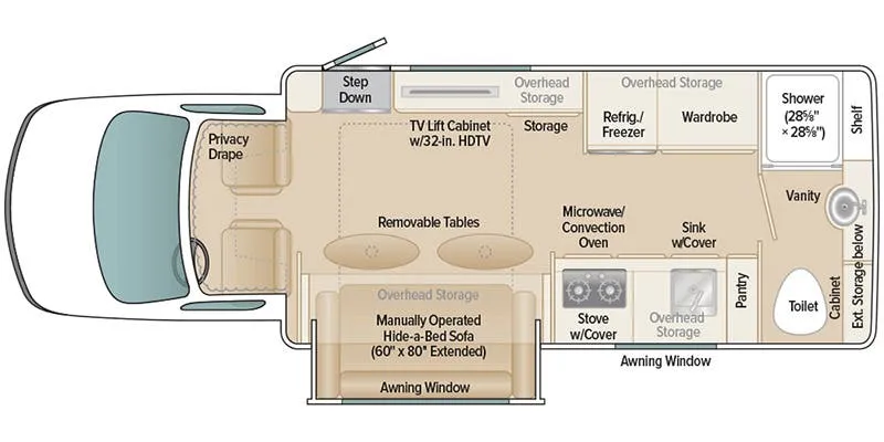 Coach House Platinum II 241XL FSQ floor plan