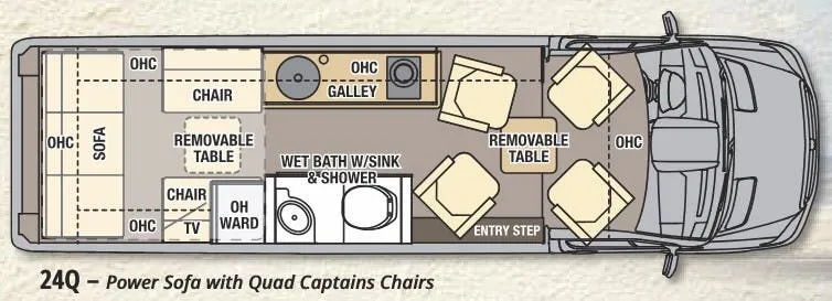 Coachmen Galleria 24Q floor plan