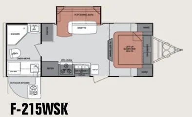 Cruiser RV Fun Finder 215WSK floor plan