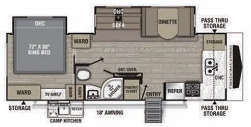 2021 Coachmen Freedom Express Ultra Lite 259FKDS - Floor plan