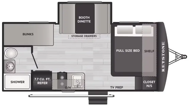 2026 Keystone Springdale 1760BH floor plan
