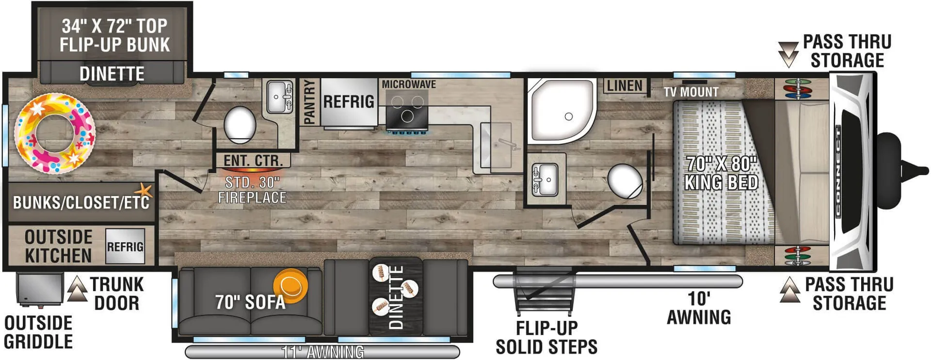 K-Z Connect C322BHK floor plan