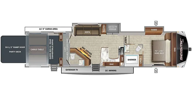 Jayco Seismic 359 floor plan