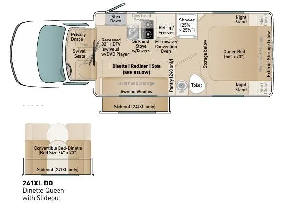 Coach House Platinum II 241 XL DQ floor plan