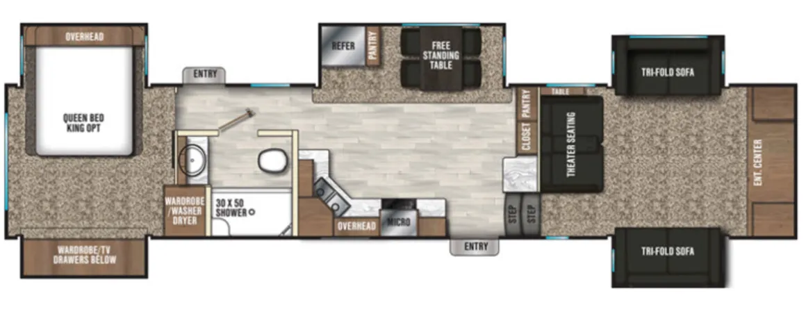 Coachmen Chaparral 370FL floor plan