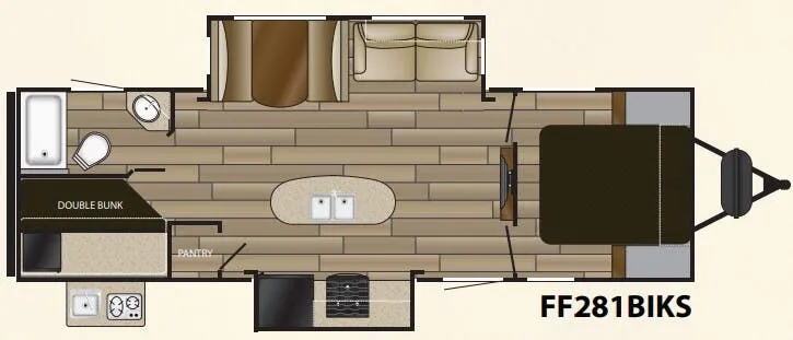 Cruiser RV Fun Finder Signature 281BIKS floor plan