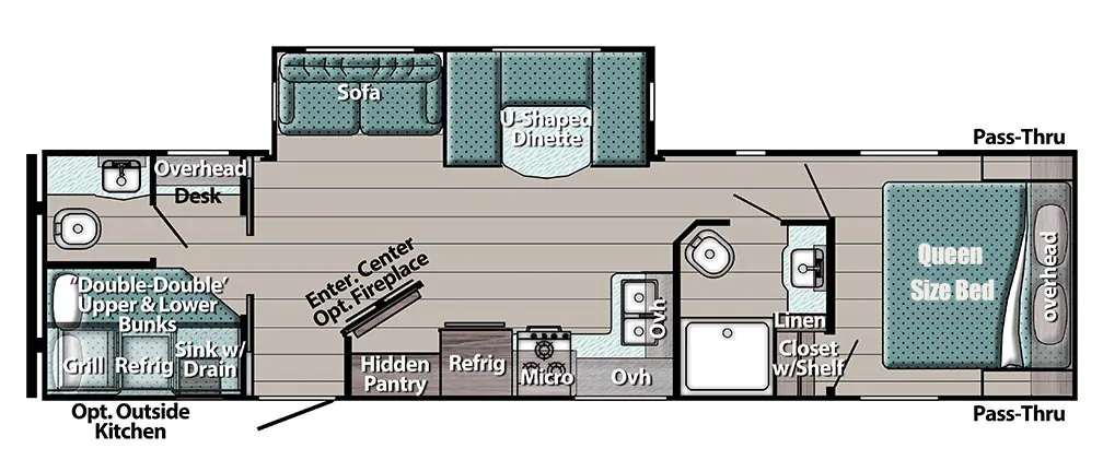 Gulf Stream Trailmaster Supreme 285DBS floor plan