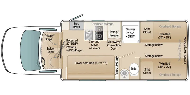 Coach House Platinum II 240 SRT floor plan