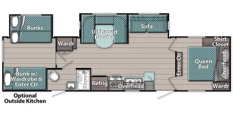 Gulf Stream Kingsport 321TBS floor plan