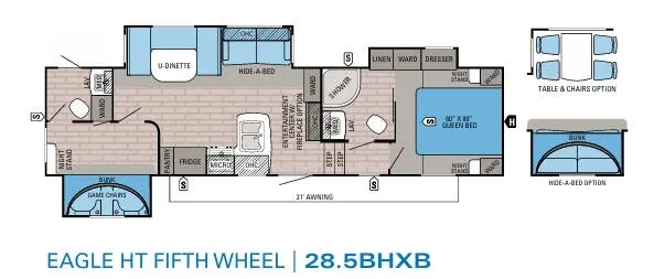 Jayco Eagle HT 285BHXB floor plan
