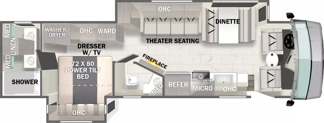 Forest River Georgetown 7 Series GT7 7 SERIES GT7 36D7 floor plan