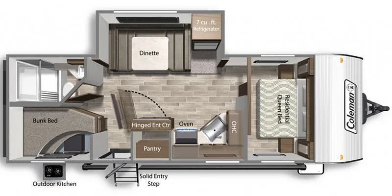 Dutchmen Coleman Lantern 242BH floor plan
