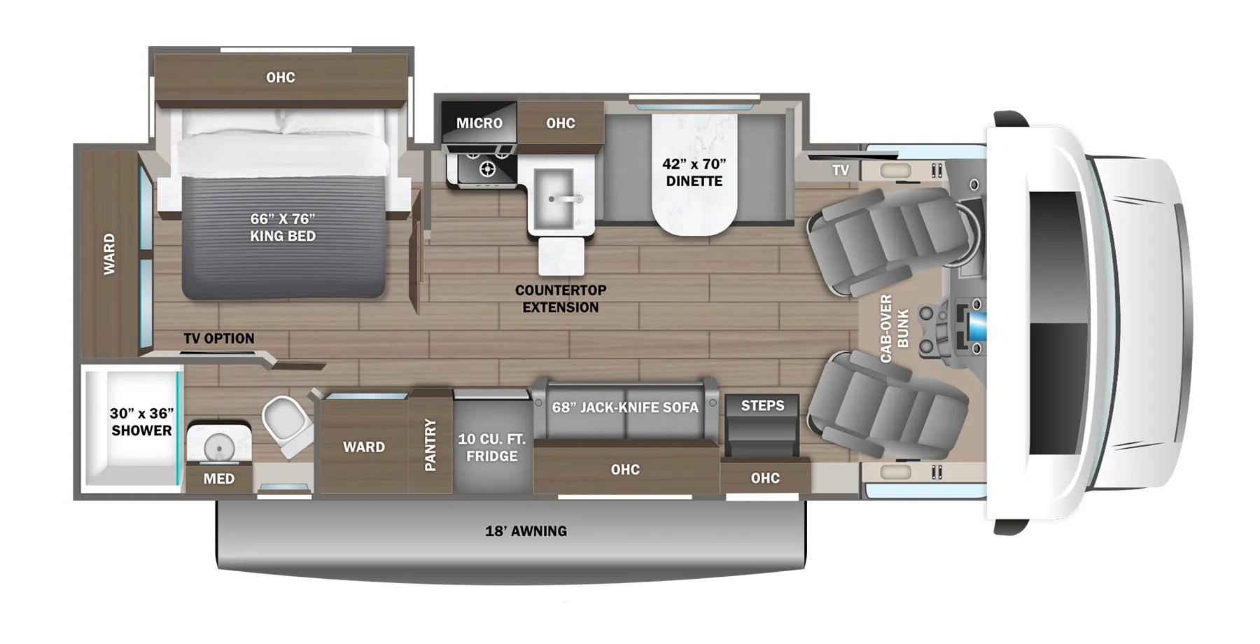 Jayco Greyhawk 27U floor plan