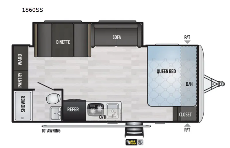 2020 Keystone Springdale Mini 1860SS — Floor plan
