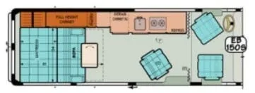 Sportsmobile Express 150S floor plan