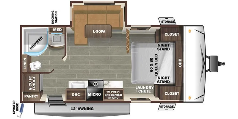 2022 Starcraft Super Lite 212FB - Floor plan