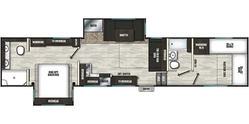 Shasta Phoenix X-Edition 355FBX floor plan