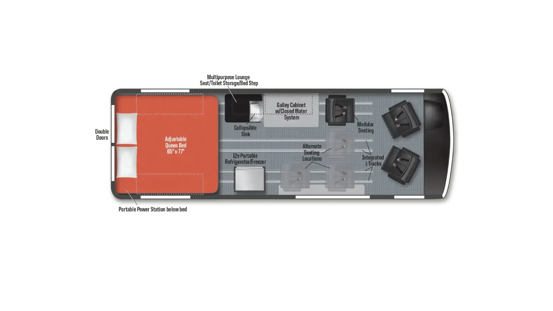 Winnebago Adventure Wagon 70SE floor plan