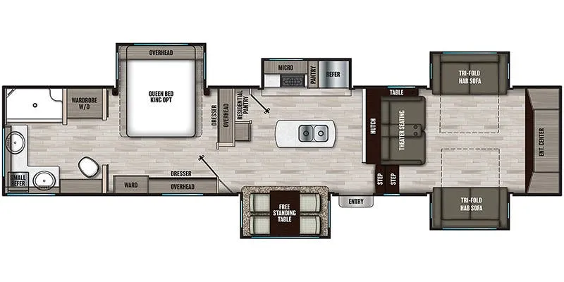 2022 Coachmen Chaparral 334FL - Floor plan