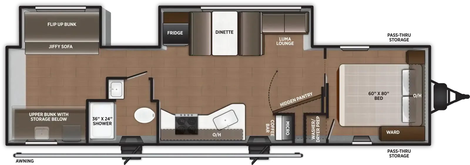 Forest River Airelume 325 floor plan