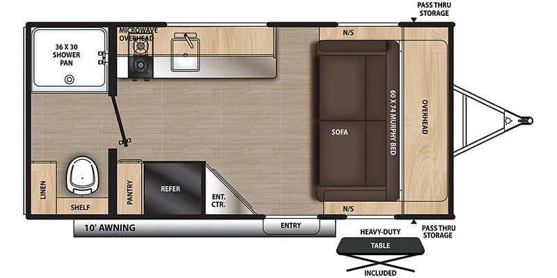 2023 Coachmen Catalina Summit Series 7 164RB - Floor plan