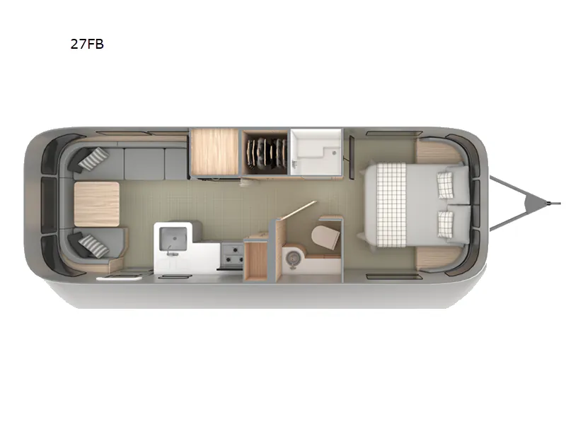 2026 Airstream Stetson+6666 27FB Queen — Floor plan